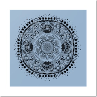 Moon Mandala Posters and Art